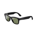 Ray-Ban | Meta Wayfarer - Negro Mate / Transparente a Verde / Grande
