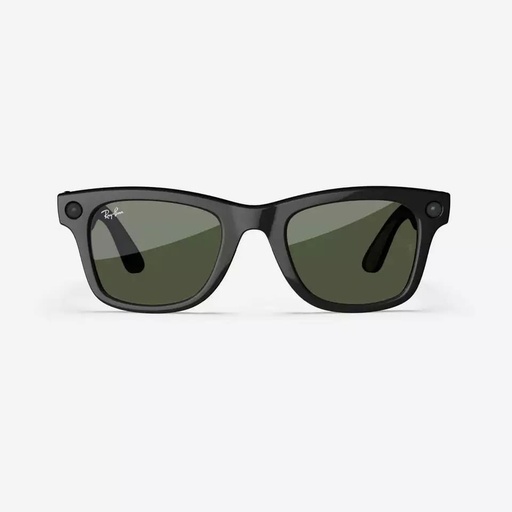 Ray-Ban | Meta Wayfarer - Negro Mate / Transparente a Verde / Grande [OpenBox]