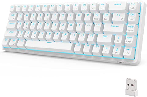 [RK-G68] Teclado Gamer Mecánico RK G68 RGB Switch Cherry Brown Color Blanco