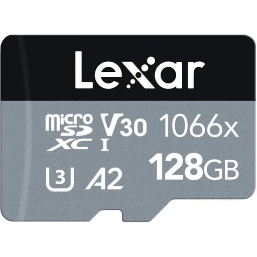 Tarjeta de memoria Lexar 128GB 1066x micro SDXC UHS-I V30 A2
