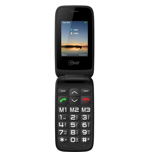 Mlab Phone 4G Senior Phone Sos Black Dual Sim